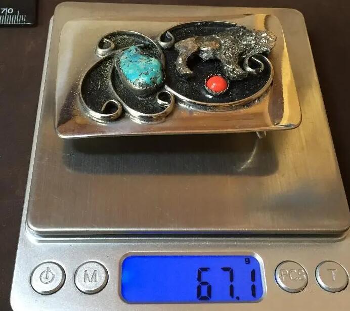 美国Indian印第安Navajo纳瓦霍 925纯银绿松石 红珊瑚